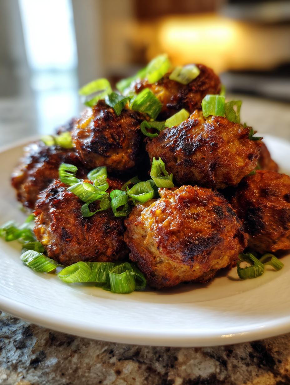 Air Fryer Ginger Soy Chicken Meatballs - detail 1