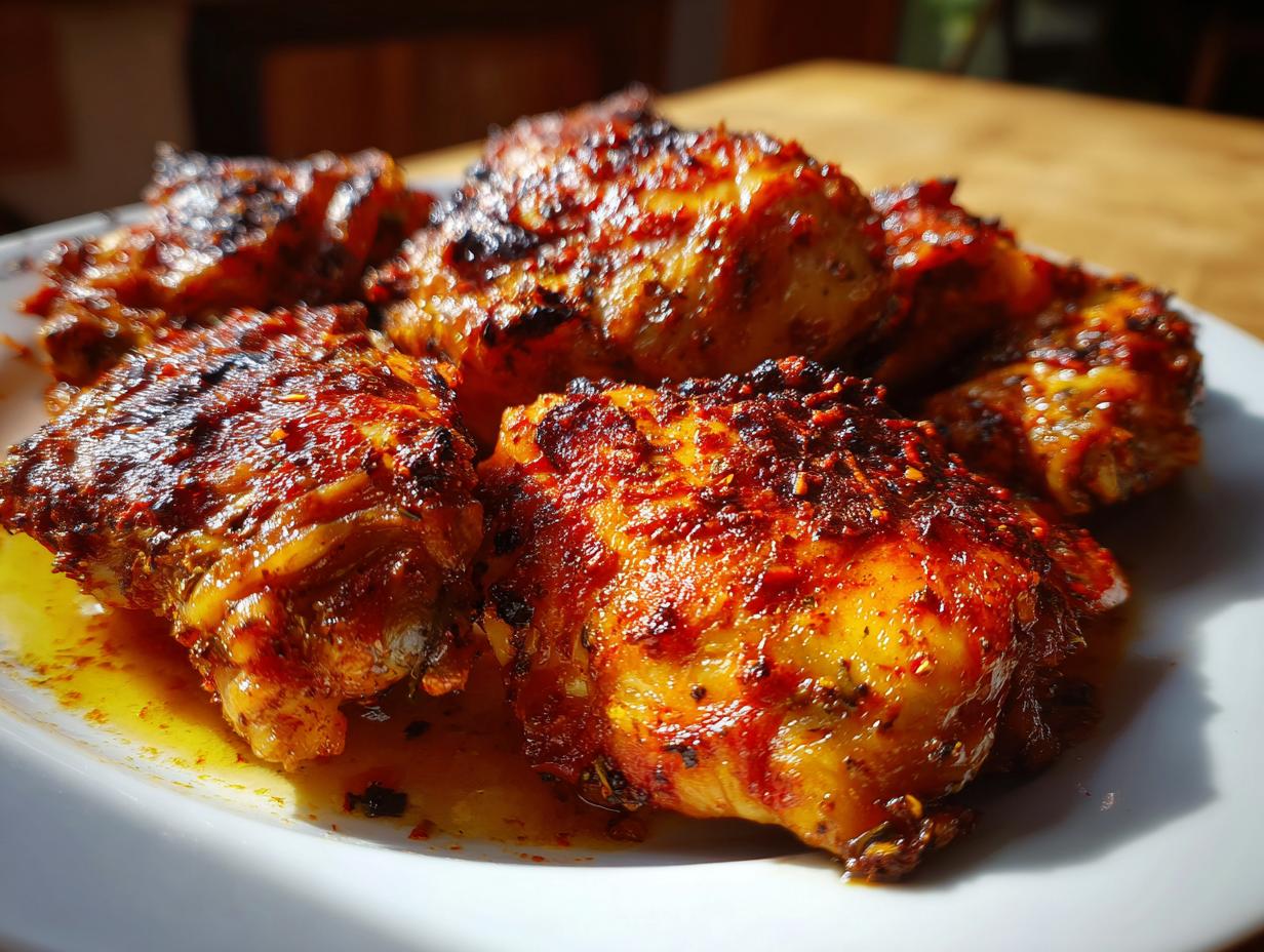 Air Fryer Harissa Chicken Thighs