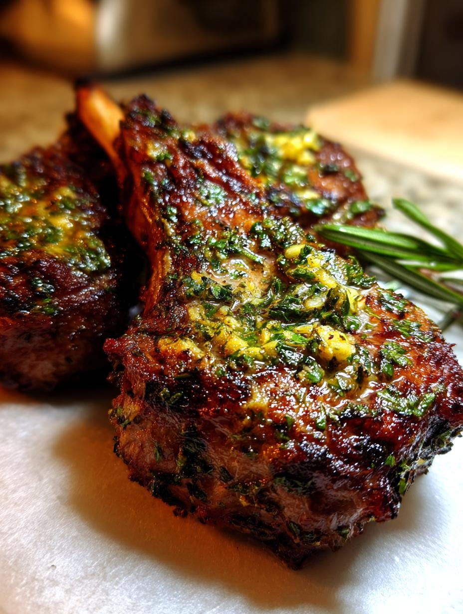 Air Fryer Herb-Crusted Lamb Chops - detail 1