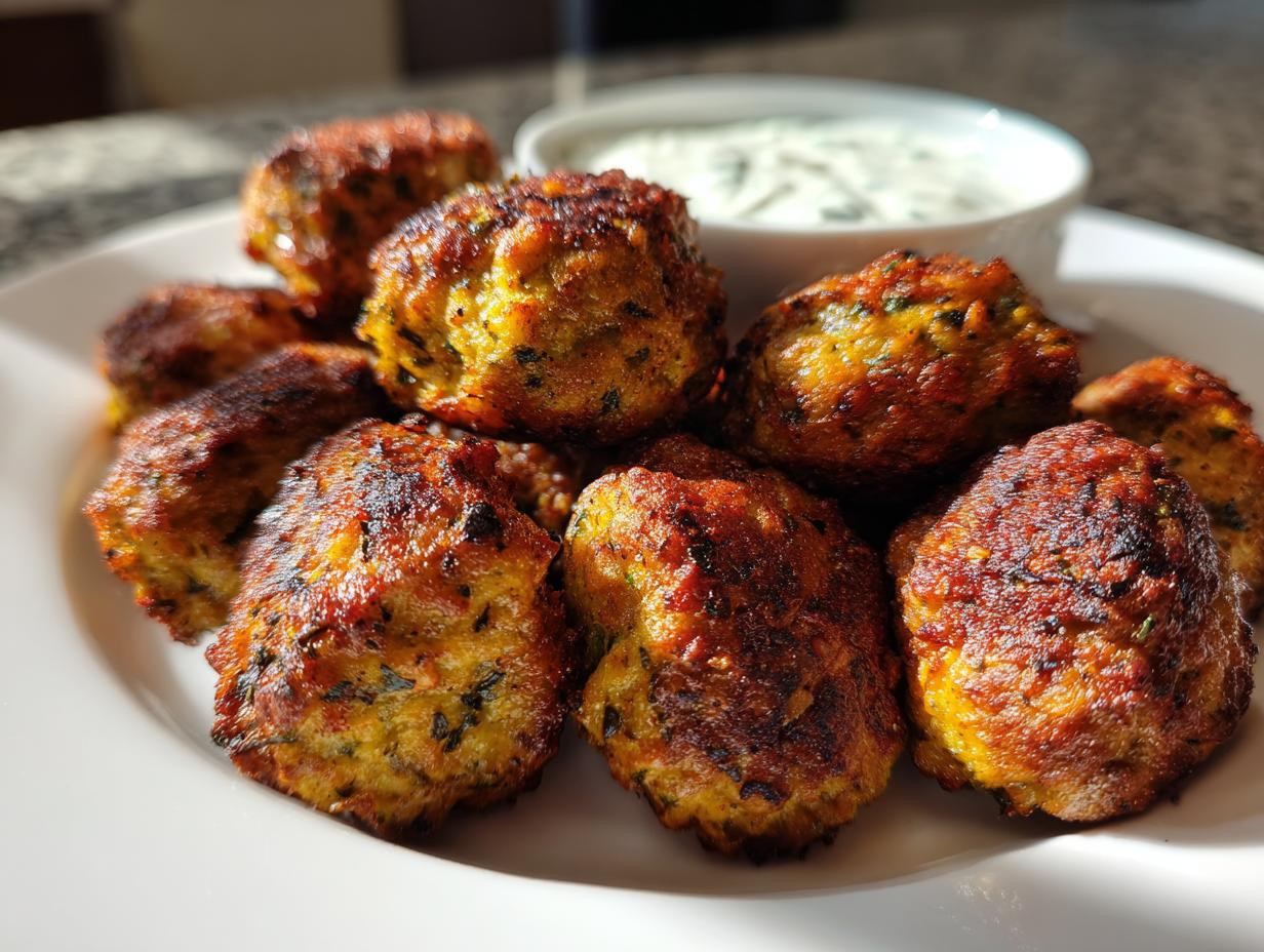 Air Fryer Moroccan Lamb Meatballs