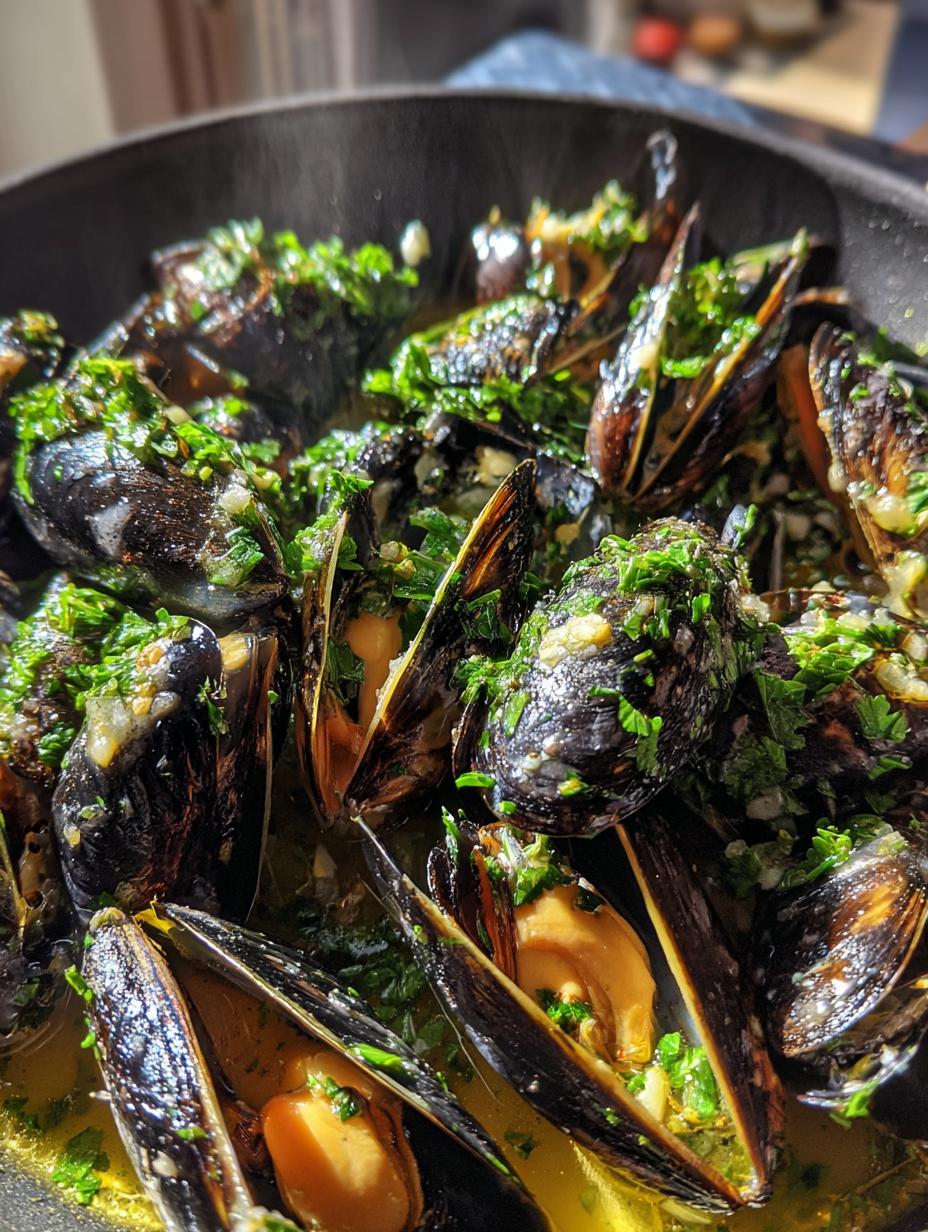 Air Fryer Mussels in Garlic Butter - detail 1