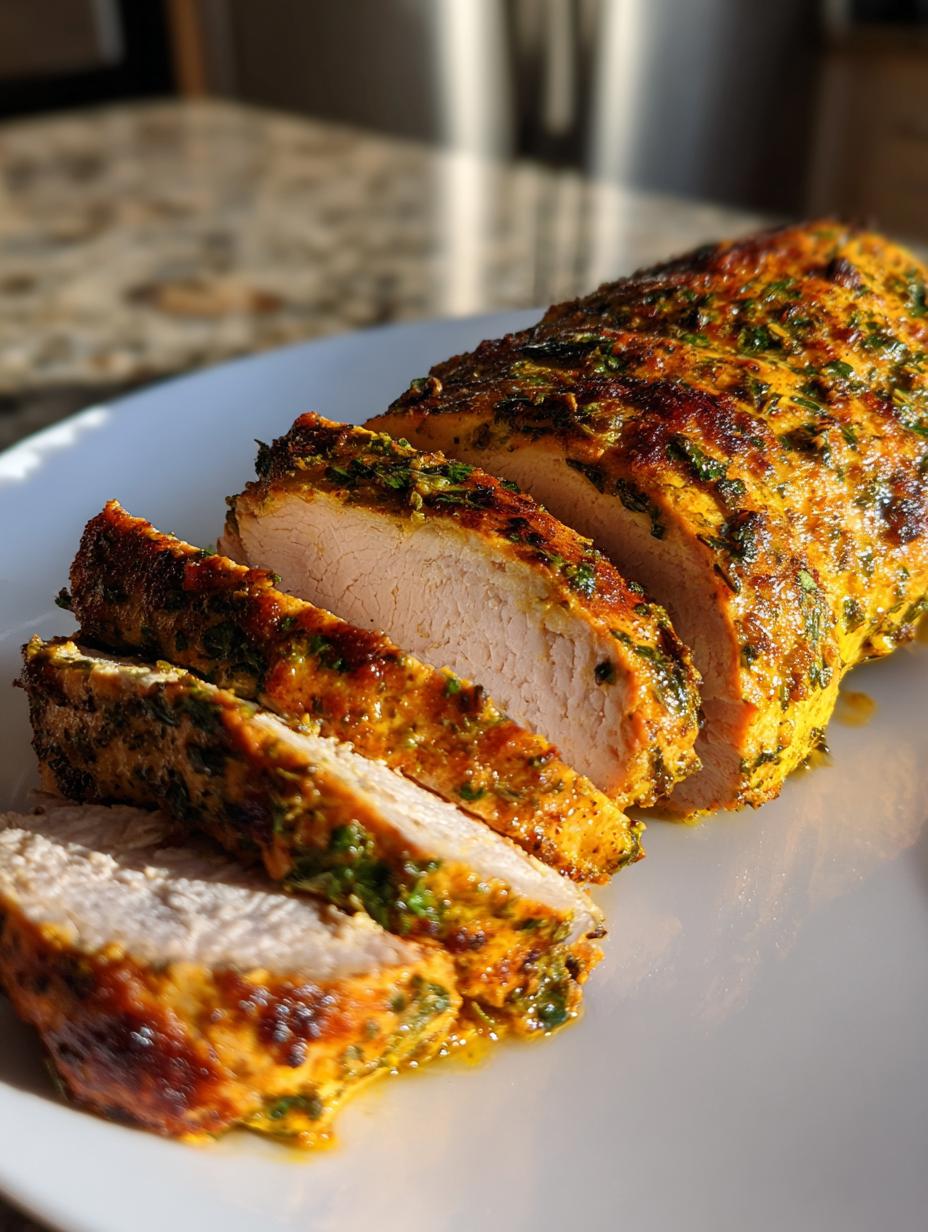 Air Fryer Mustard Herb Turkey Tenderloin - detail 1