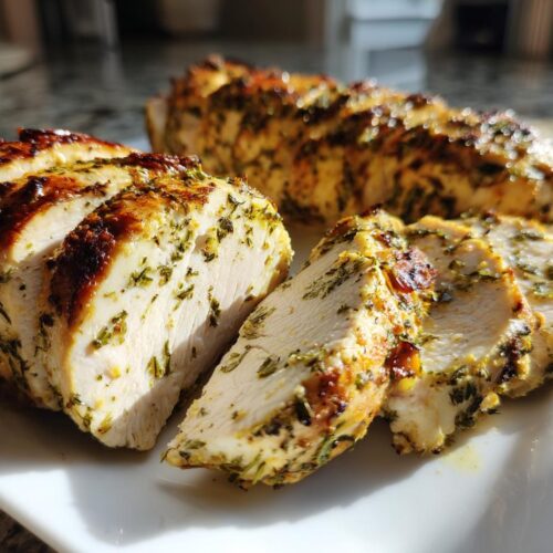 Air Fryer Mustard Herb Turkey Tenderloin