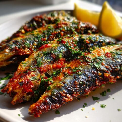 Air Fryer Sardines (Mediterranean Style)