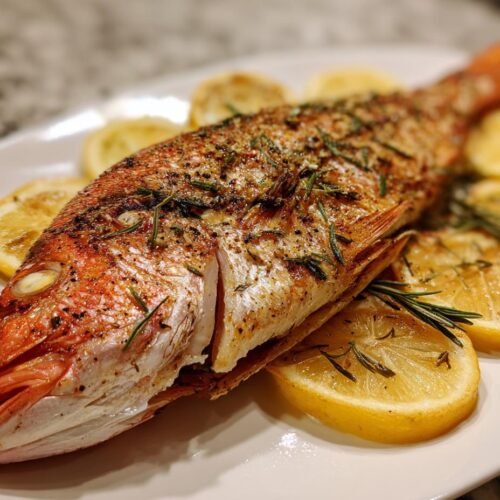 Air Fryer Whole Red Snapper