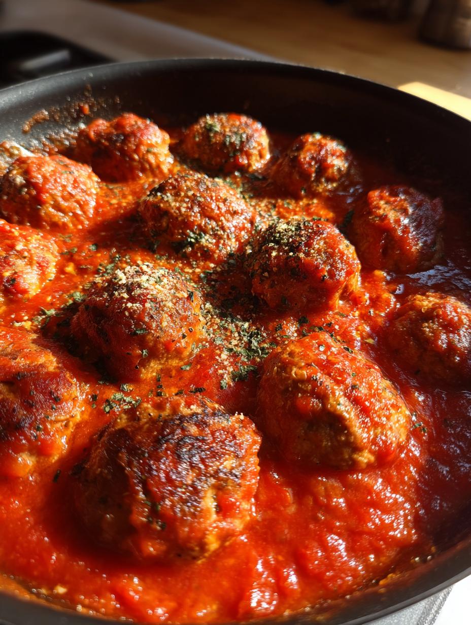 Baked Chicken Meatballs in Sauce - detail 1
