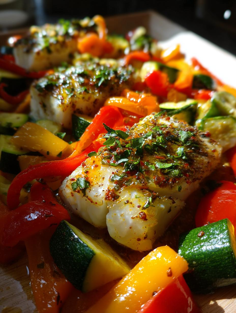 Baked Fish with Vegetable Medley - detail 1