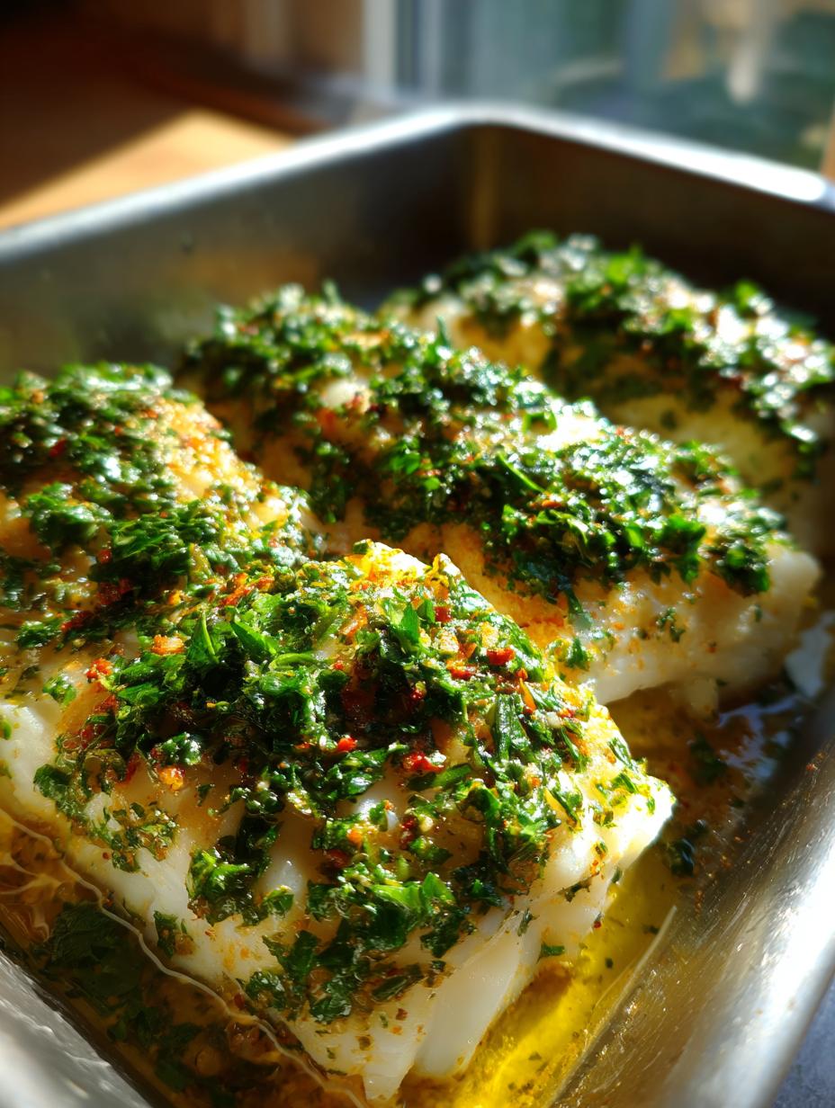 Baked Halibut with Herbs (35g Protein) - detail 1