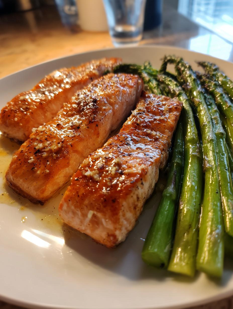 Baked Salmon with Asparagus - detail 1