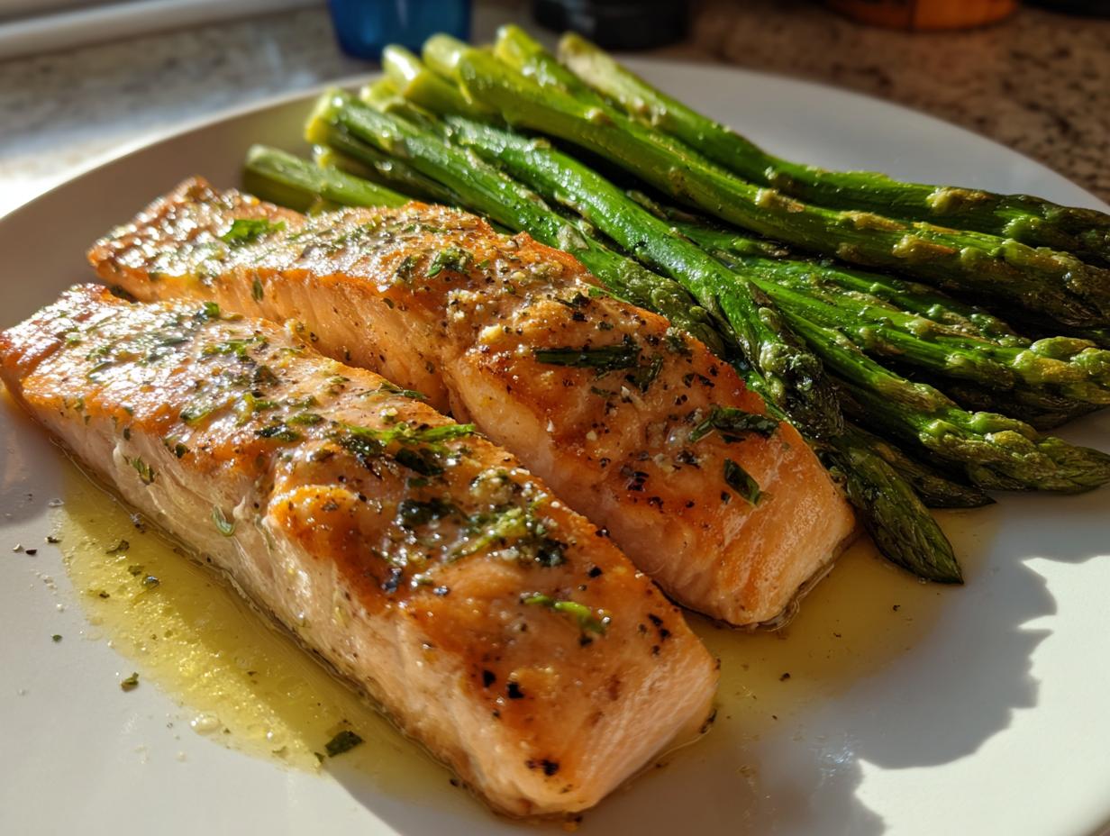 Baked Salmon with Asparagus