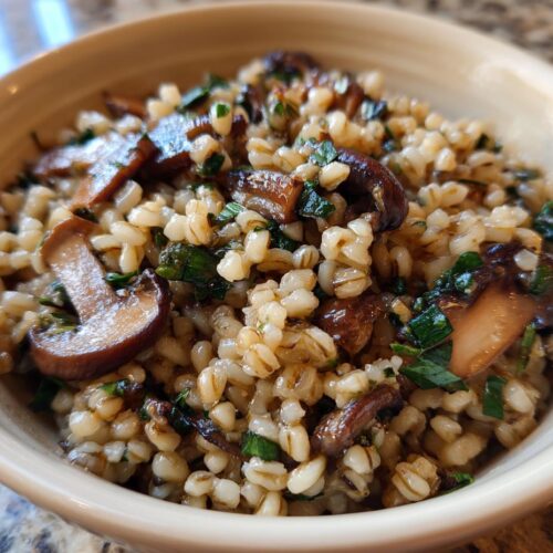 Barley and Mushroom Bowl