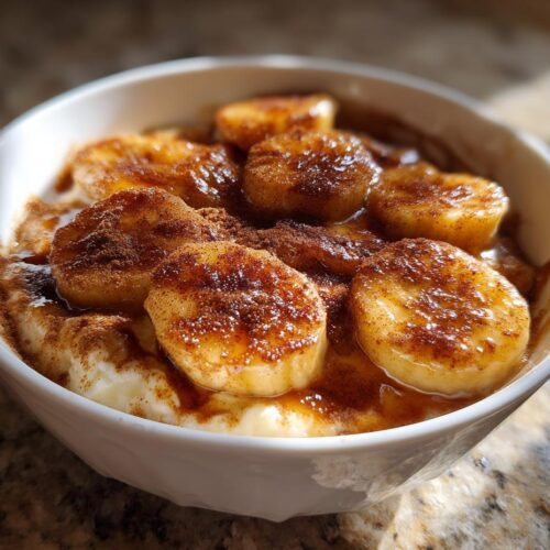 Cottage Cheese Banana Foster Bowl
