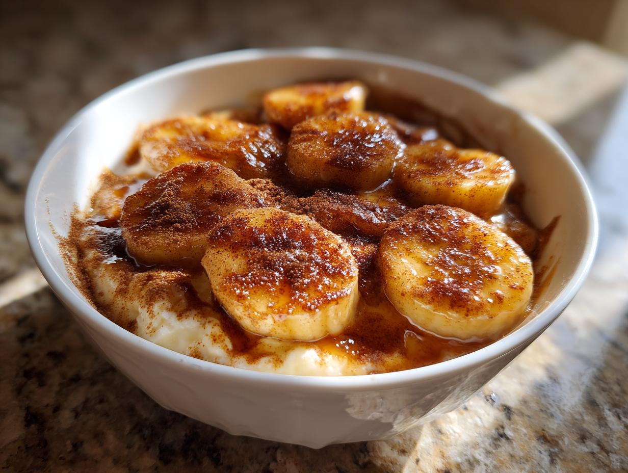 Cottage Cheese Banana Foster Bowl