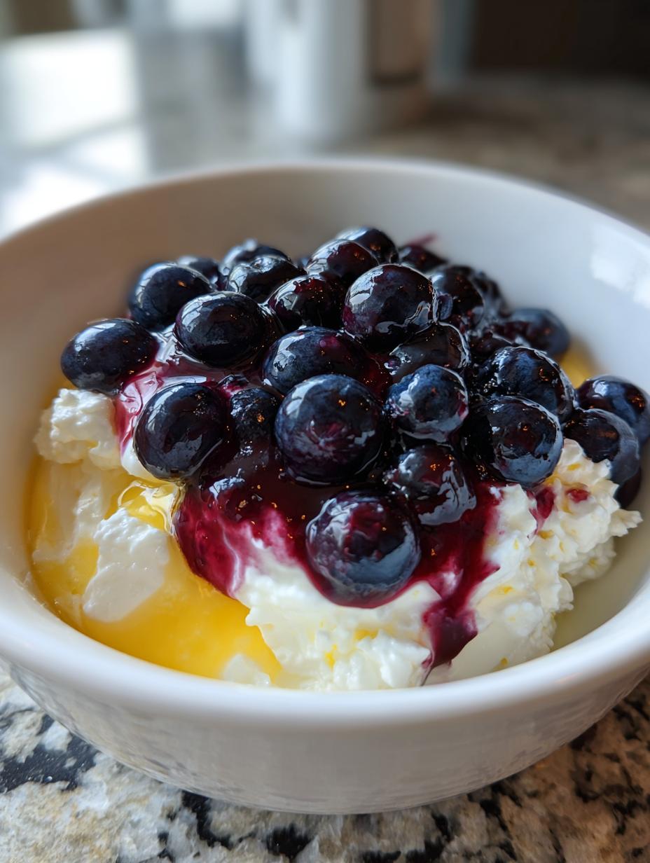 Cottage Cheese Blueberry Lemon Bowl - detail 1
