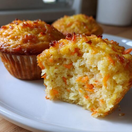 Cottage Cheese Carrot Cake Muffins