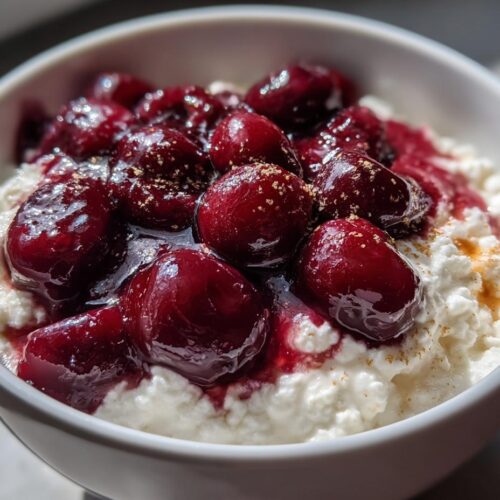 Cottage Cheese Cherry Vanilla Bowl