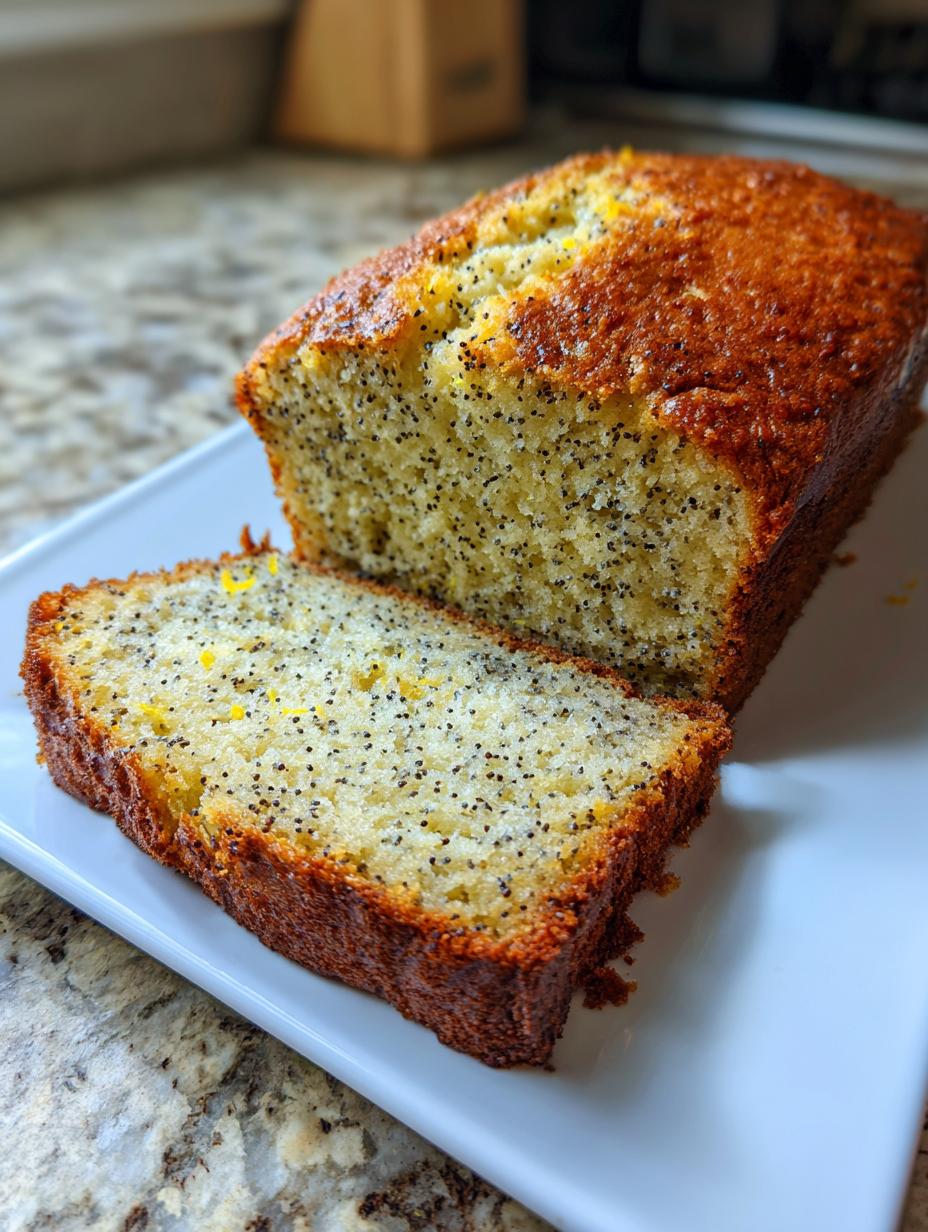 Cottage Cheese Lemon Poppy Seed Bread - detail 1