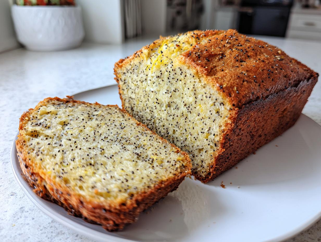 Cottage Cheese Lemon Poppy Seed Bread
