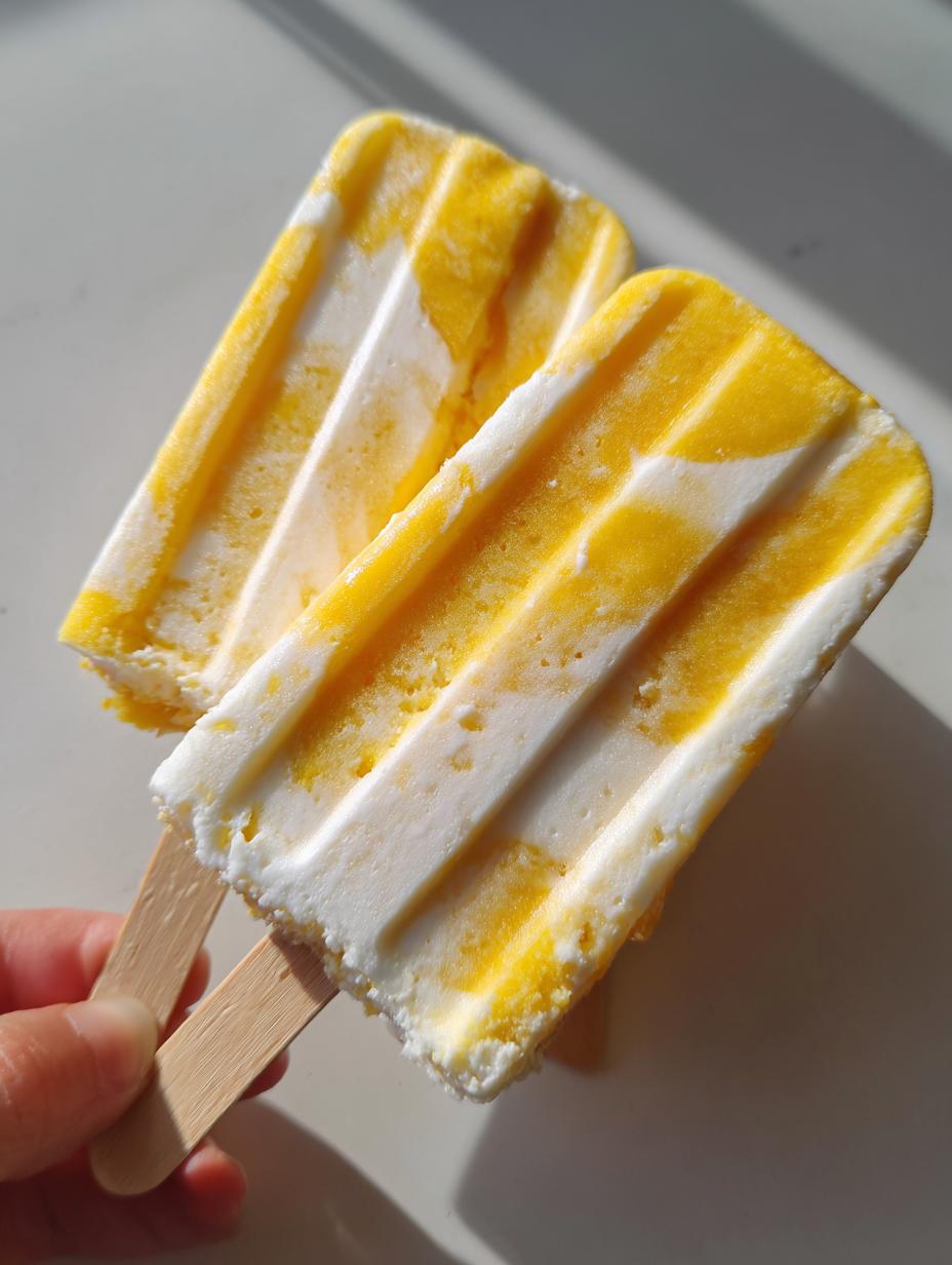 Cottage Cheese Mango Lassi Popsicles - detail 1