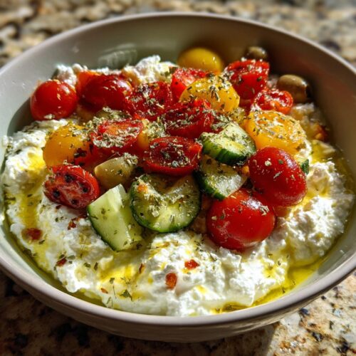 Cottage Cheese Mediterranean Mezze Bowl