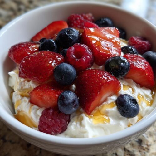 Cottage Cheese Mixed Berry Bowl