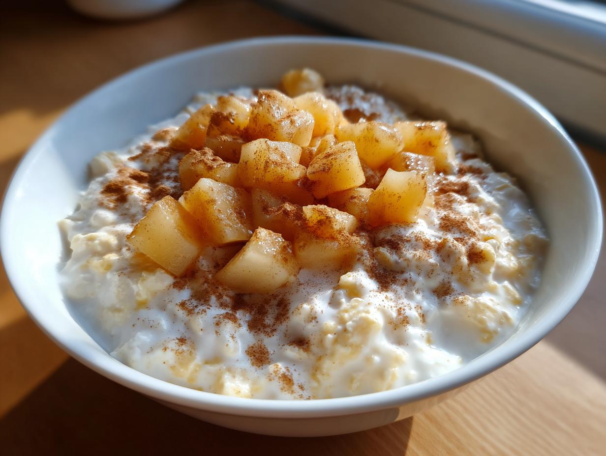 Cottage Cheese Pear Cinnamon Bowl