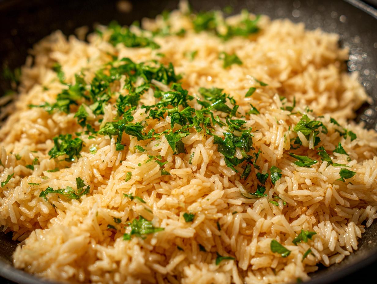 Garlic Butter Rice (Prep Ahead)