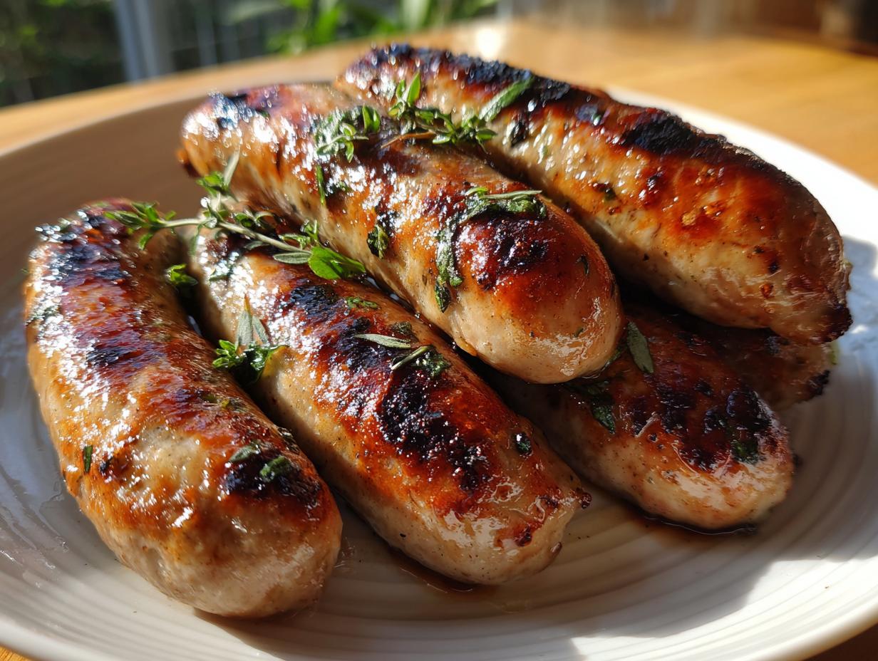 Grilled Chicken Sausages (Prep 5)