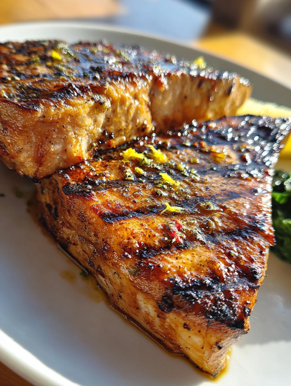 Grilled Swordfish Steaks (40g Protein) - detail 1