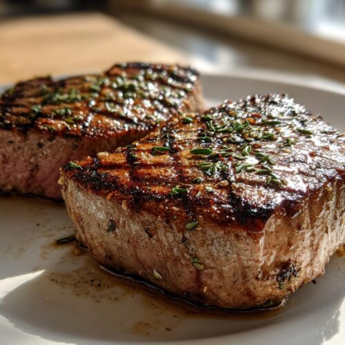 Grilled Tuna Steaks (45g Protein)