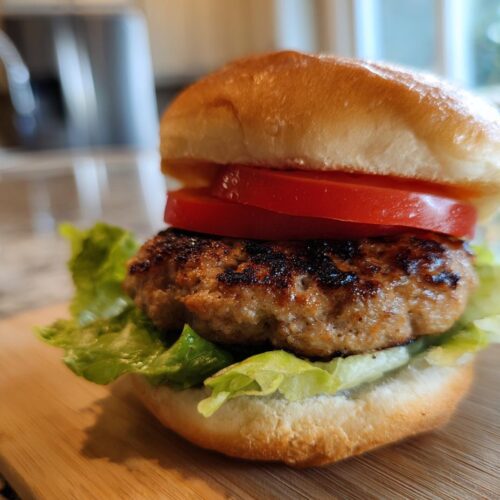 Grilled Turkey Burgers (35g Protein)