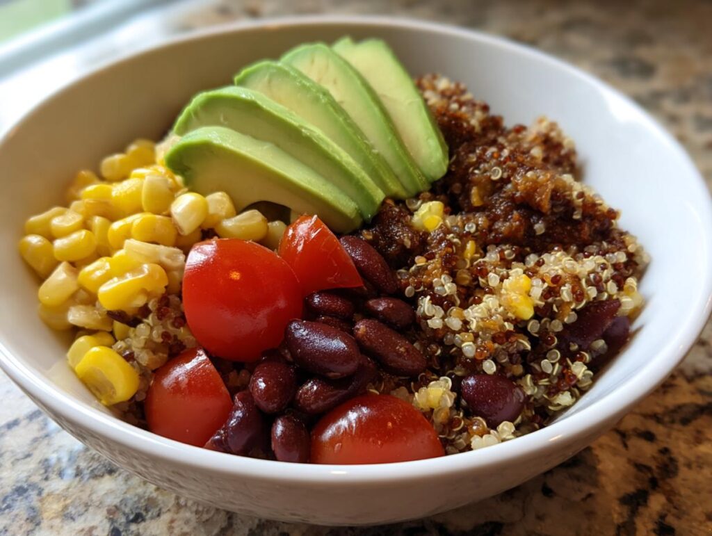 High-Protein Bean and Quinoa Bowls