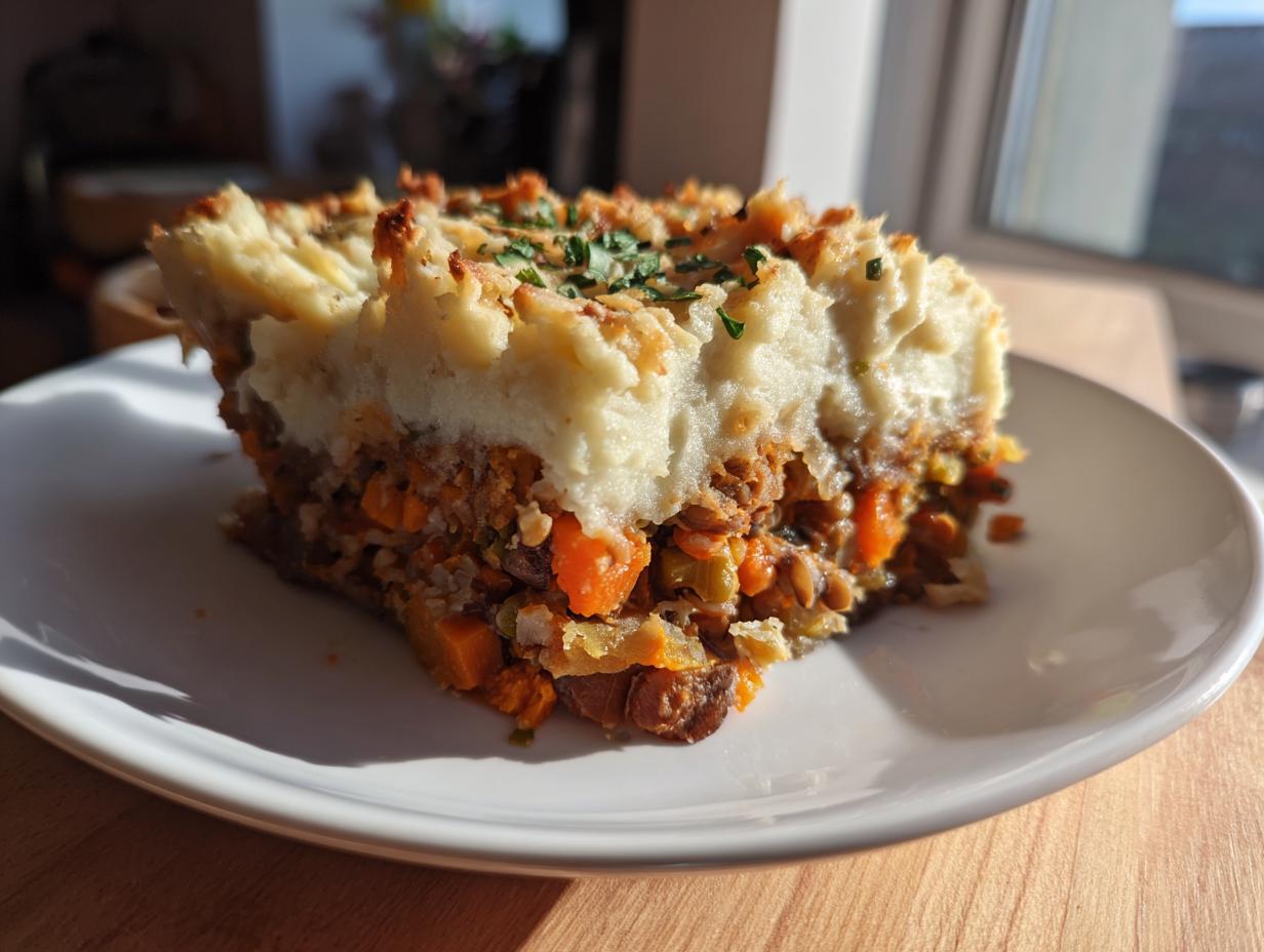 High-Protein Lentil Shepherd's Pie