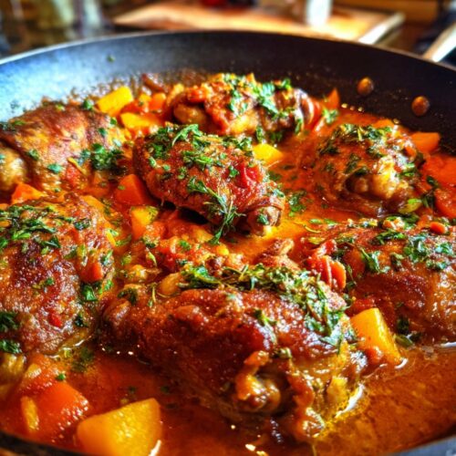 Moroccan Chicken Tagine with Apricots