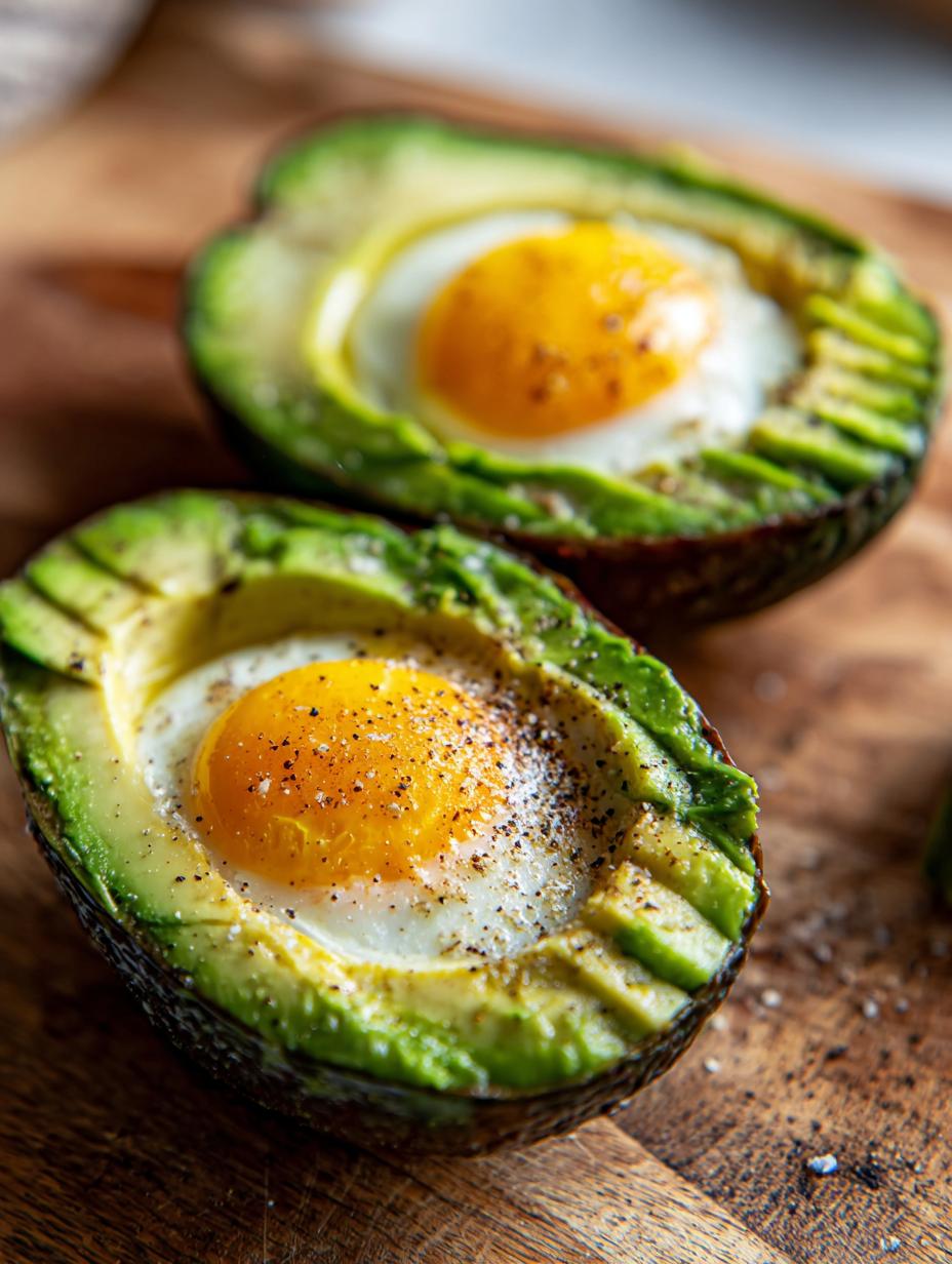 Protein Baked Eggs in Avocado - detail 1