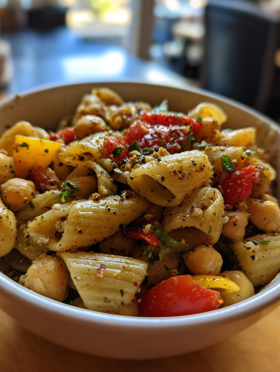 Protein Chickpea Pasta Salad - detail 1