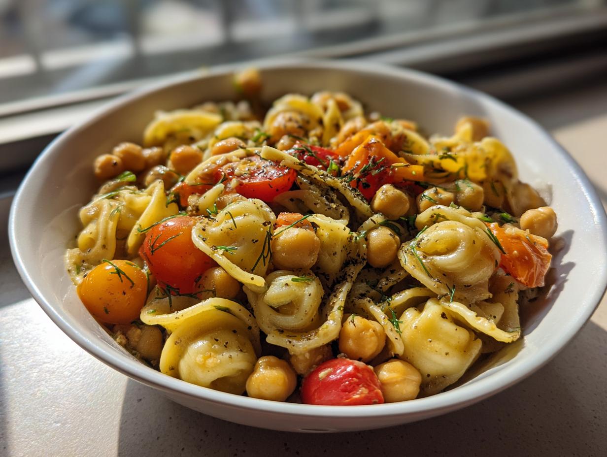 Protein Chickpea Pasta Salad