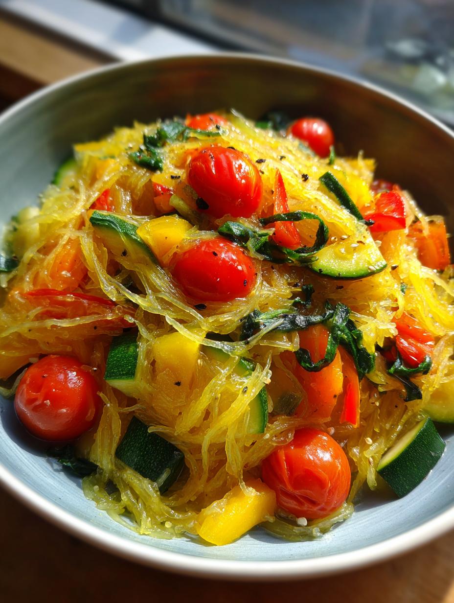 Spaghetti Squash Primavera - detail 1