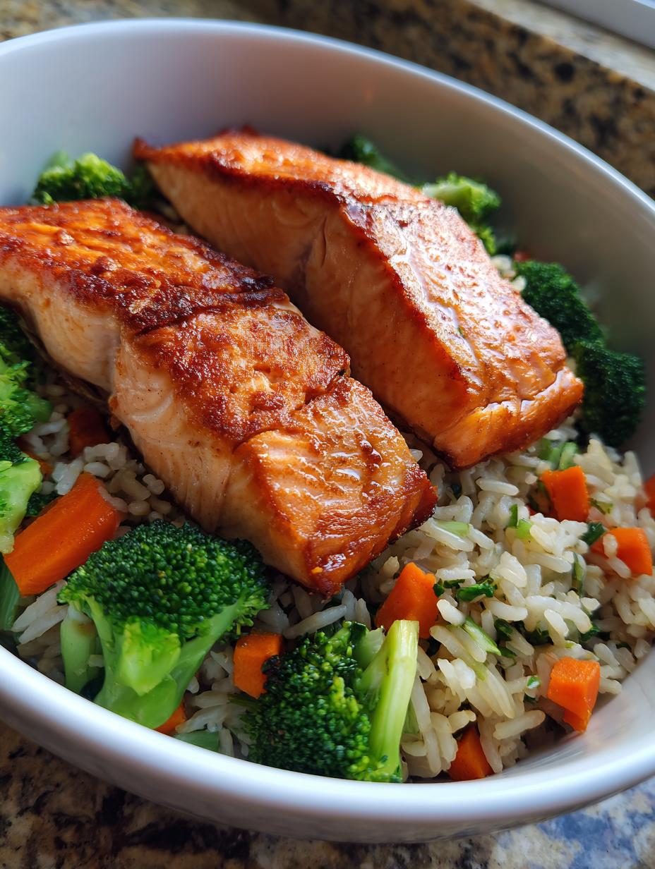 Wild Rice Bowl with Salmon - detail 1