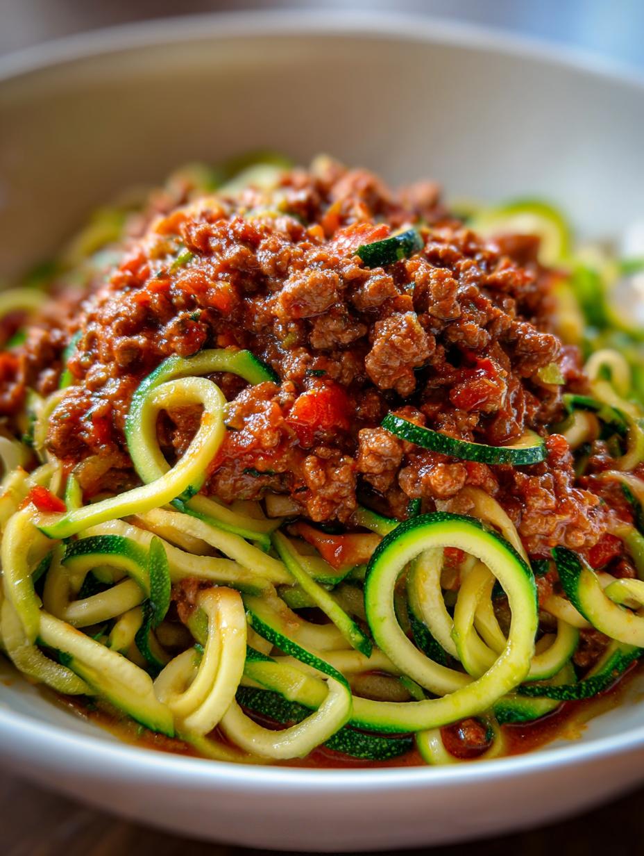 Zucchini Noodle Bolognese - detail 1