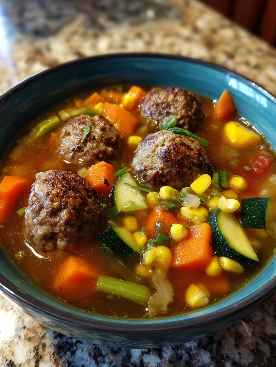 albondigas soup mexican meatball - detail 1