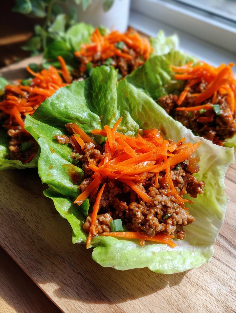 asian turkey lettuce wraps - detail 1