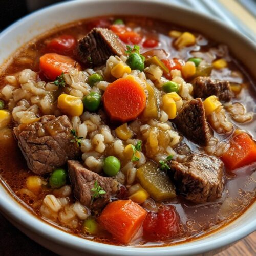 beef barley vegetable soup