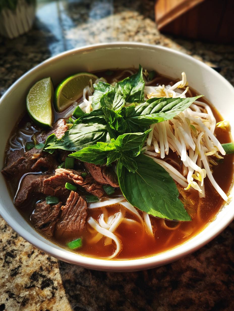 beef pho soup homemade - detail 1