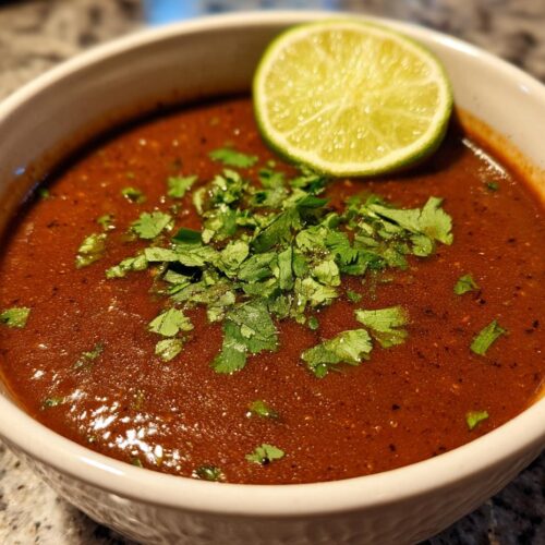 black bean soup cumin lime