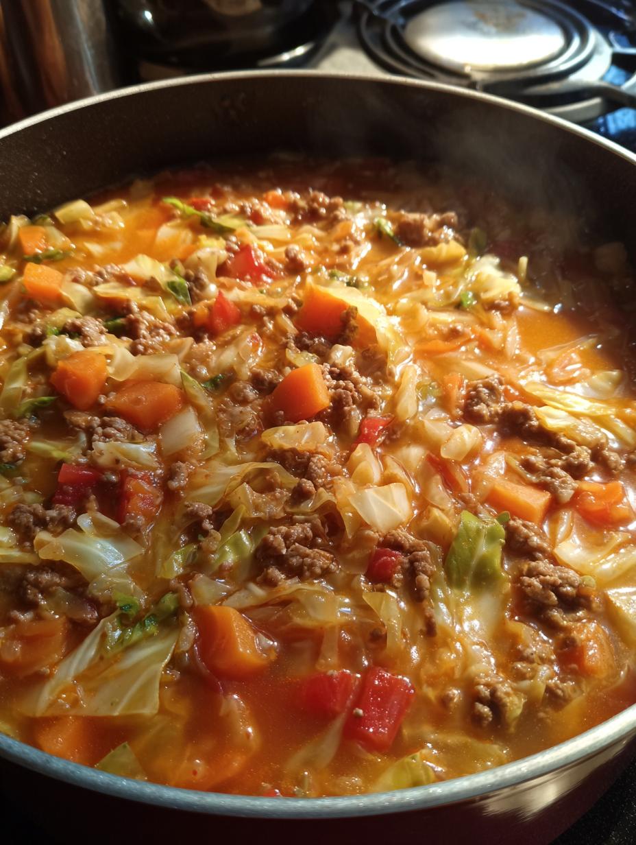 cabbage roll soup ground beef - detail 1