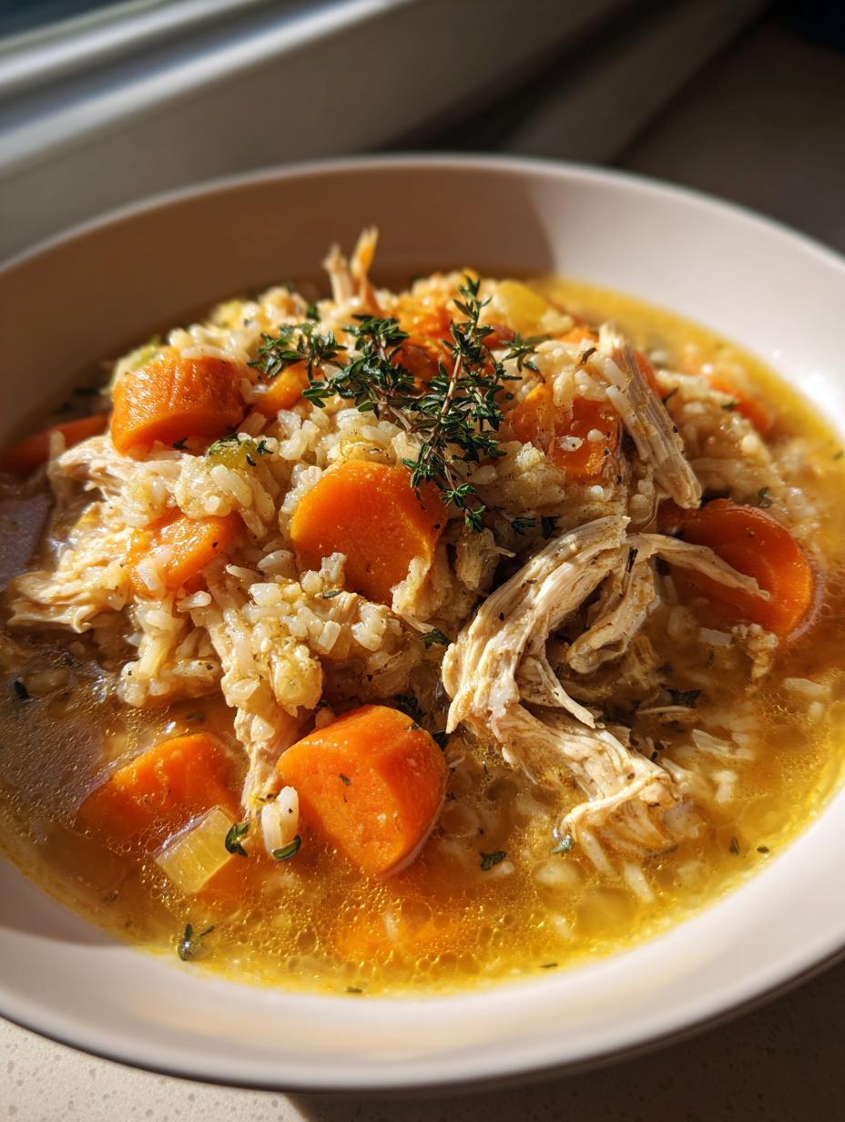chicken and rice soup comfort - detail 1