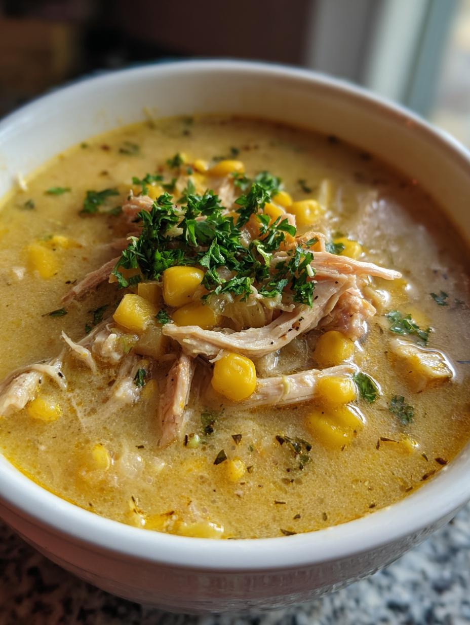 chicken corn chowder creamy - detail 1
