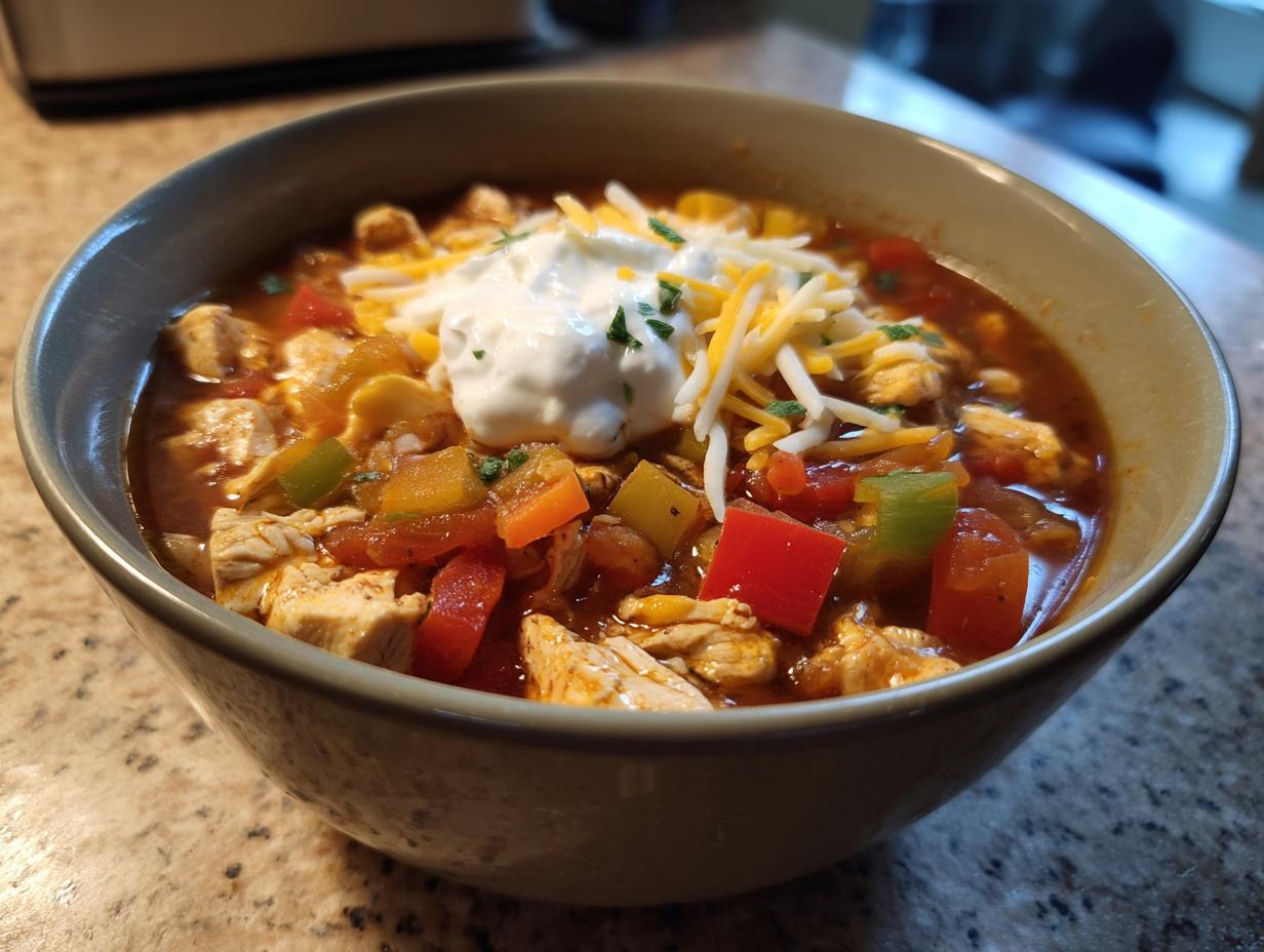 chicken fajita soup mexican