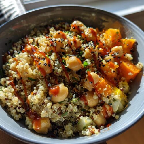 chickpea quinoa power bowl
